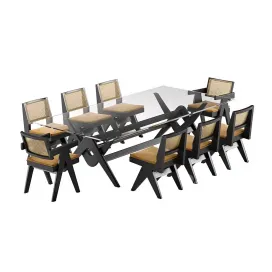 Cassina capitol complex table chair set